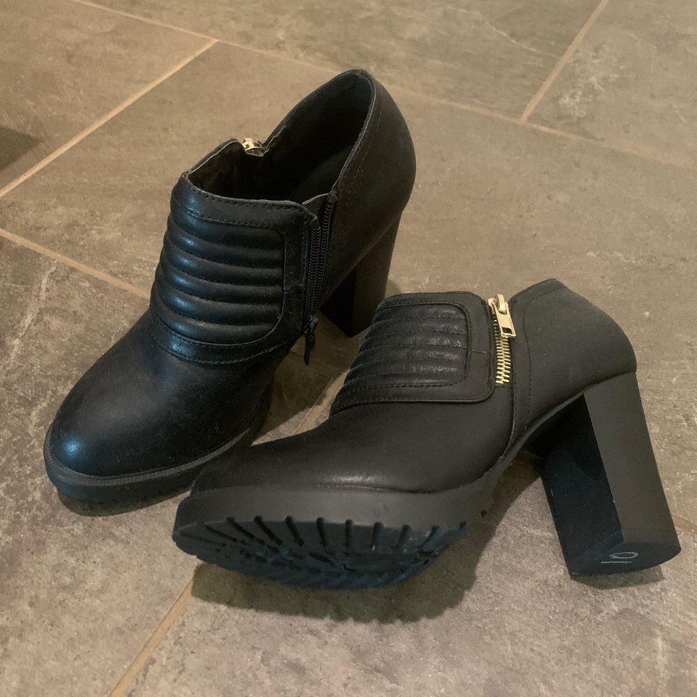 Black ankle boots